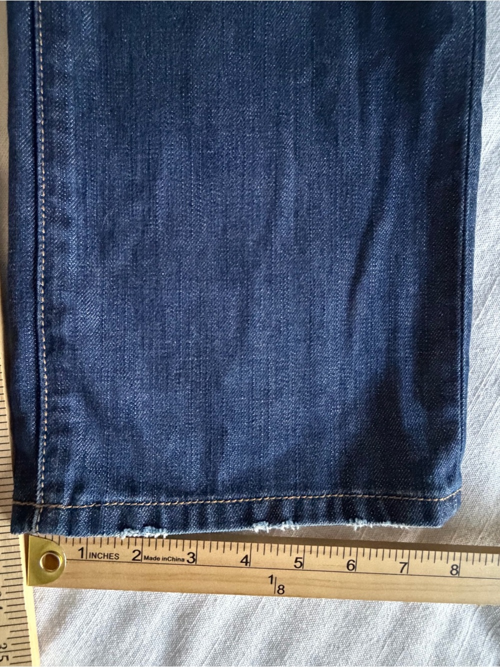 Vtg London Jeans Womens 6 30x32 Medium Wash Mid Rise Straight Distressed Denim - Picture 5 of 12